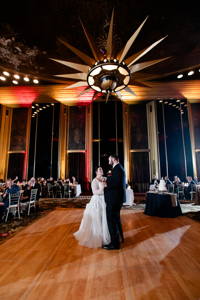 Bride and Groom First Dance at the Urban Room at the Omni William Penn Pittsburgh