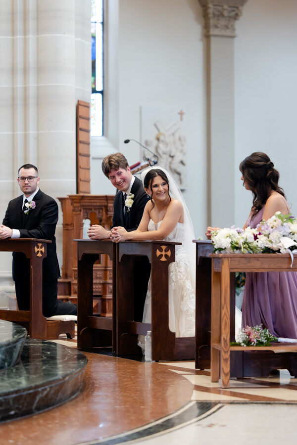 Bride and Groom at Saint Vincent Basilica