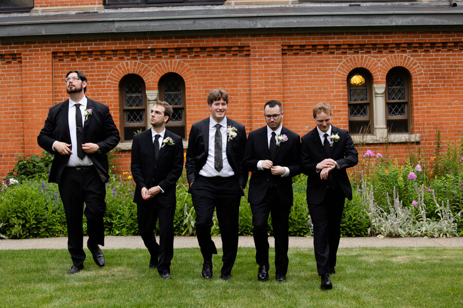 Wedding Party on the Grounds of Saint Vincent College