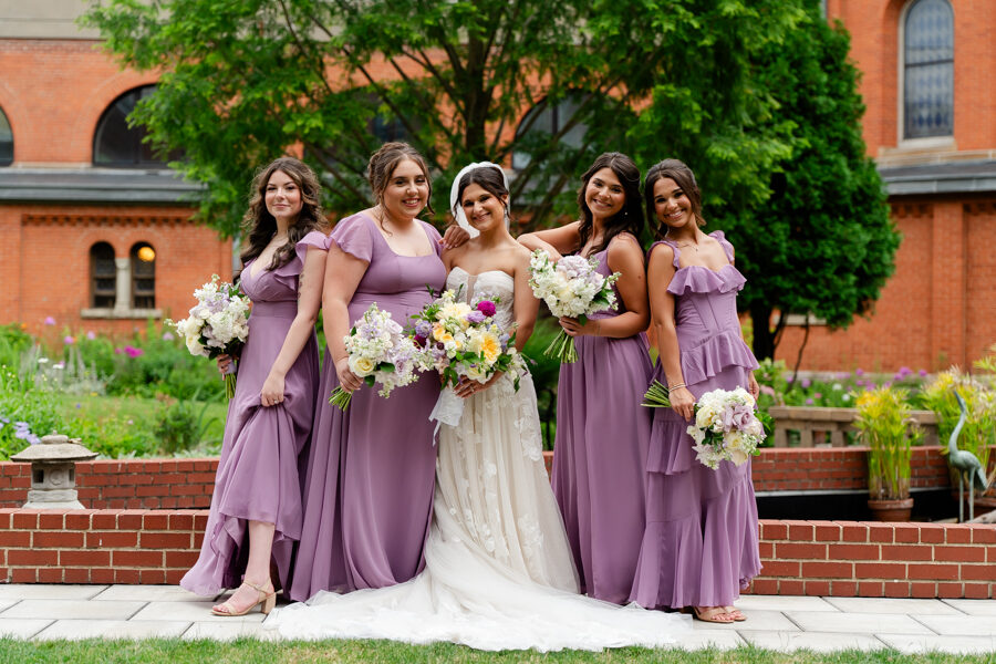 Wedding Party on the Grounds of Saint Vincent College