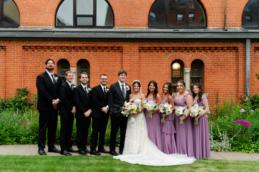Wedding Party on the Grounds of Saint Vincent College