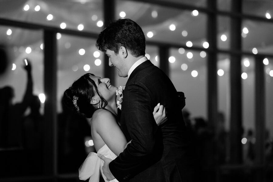 Bride and Groom Night Portrait at Phipps