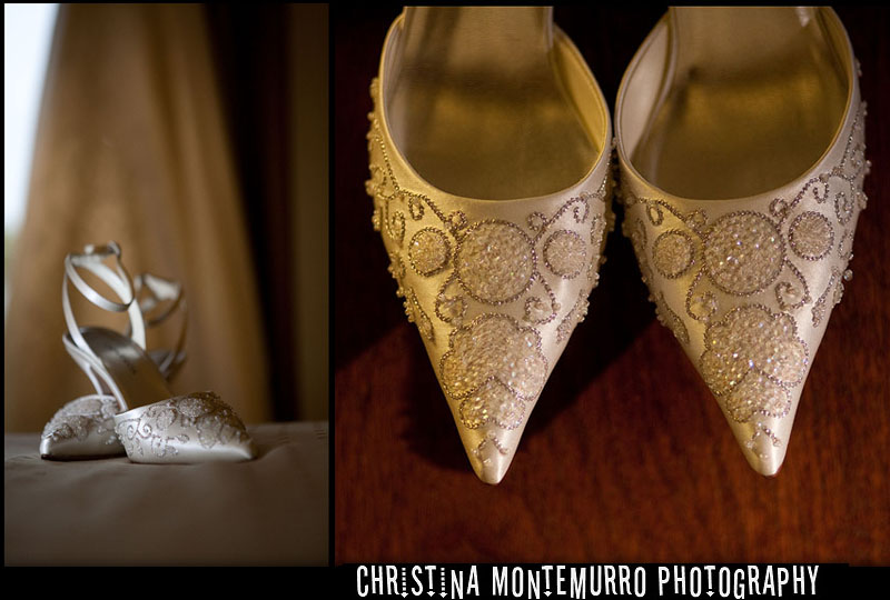Holiday Inn Oakland Pittsburgh Wedding Photography - Gown and Shoes