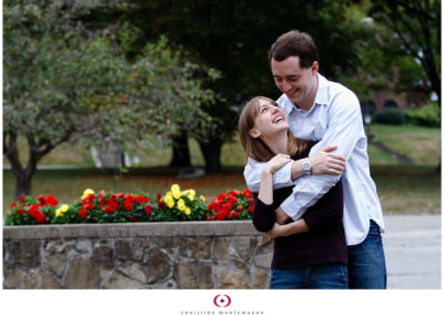 Amy & Andrew – Engagement session in Frick Park
