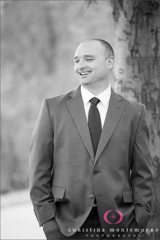 Bride Groom Portraits Fall Wedding Pittsburgh Wedding Photography