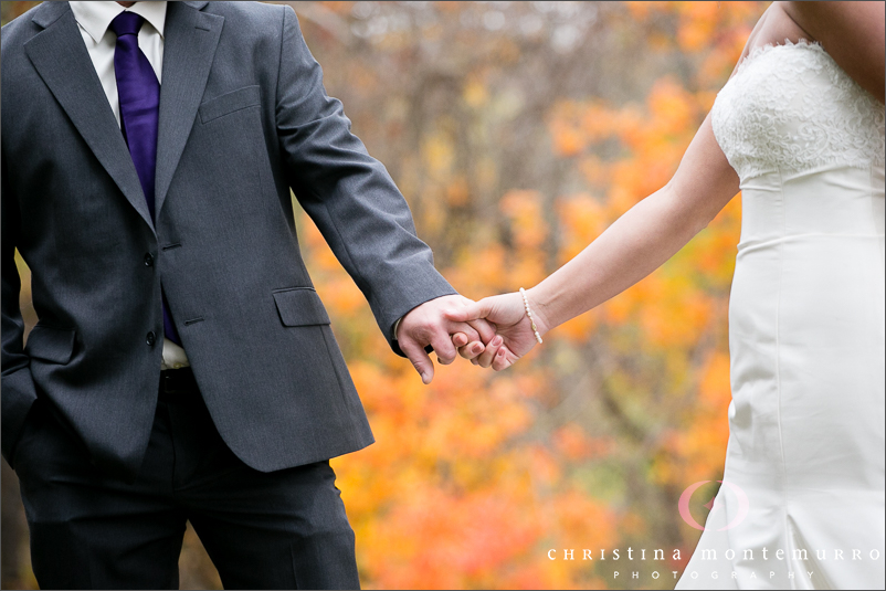 Bride Groom Portraits Fall Wedding Pittsburgh Wedding Photography