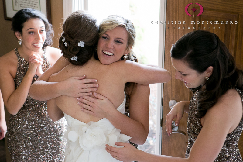 Gold Sequin Bridesmaid Dresses Brown Boots Pittsburgh Wedding Photography