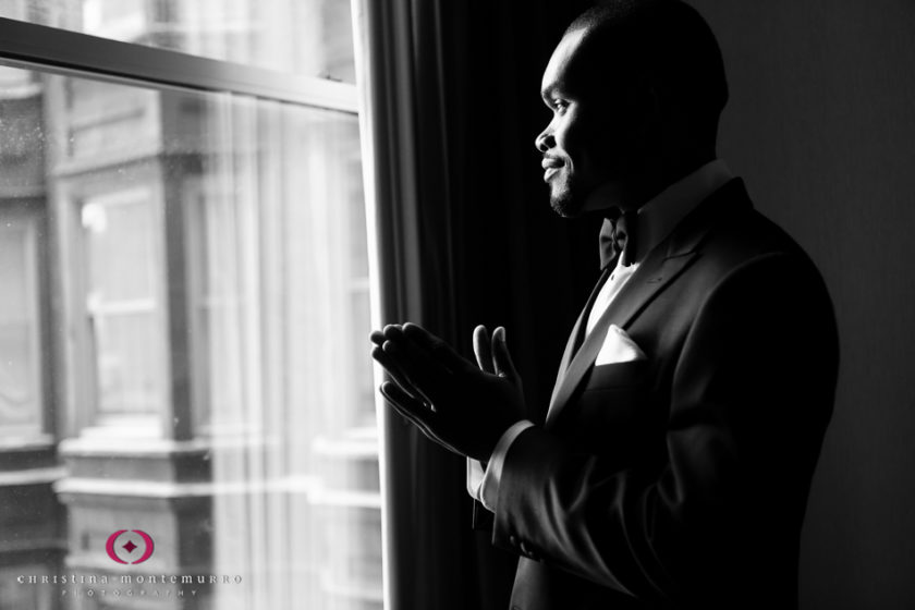 Groom Portrait Renaissance Hotel Pittsburgh Wedding Photography