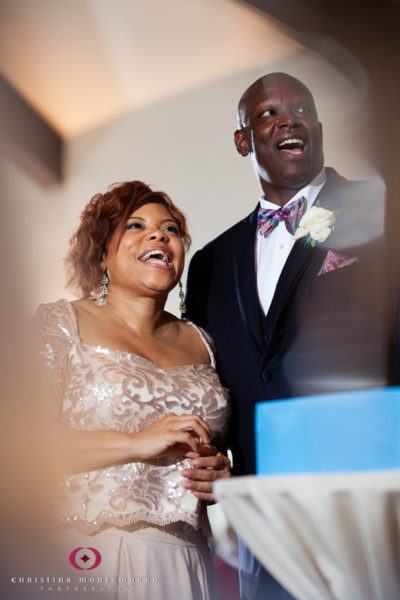 DJ serenades bride and groom at Edgewood Club Pittsburgh Wedding Photography