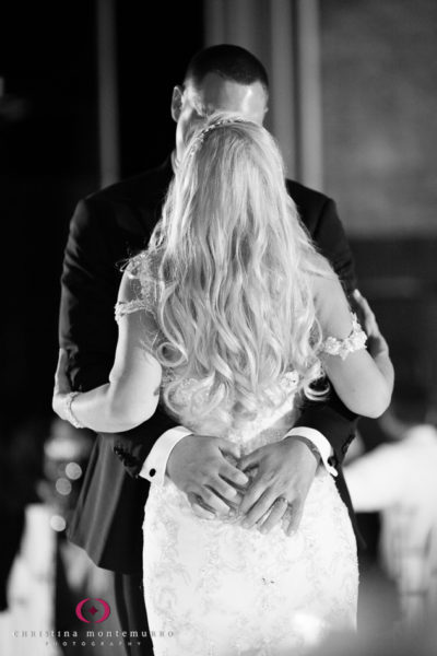 Bride and Groom First Dance at Omni William Penn Urban Room Wedding Reception Pittsburgh Wedding Photography