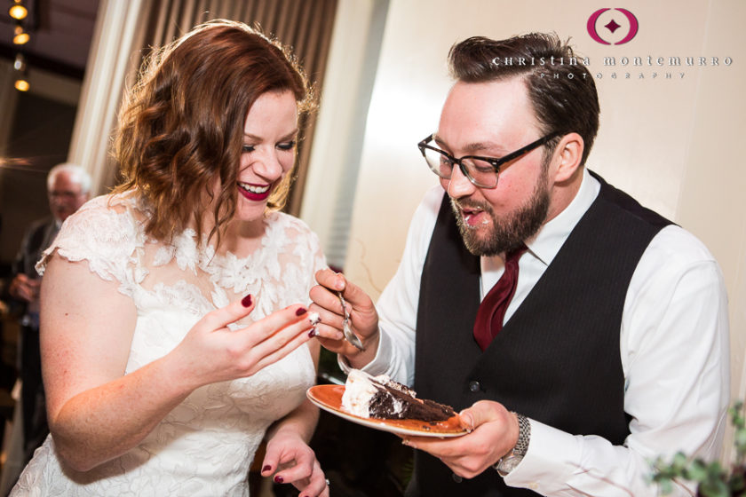 Cake Cutting at Piccolo Forno Wedding