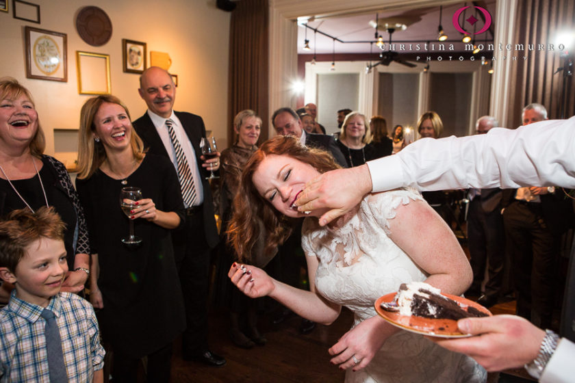 Cake Cutting at Piccolo Forno Wedding