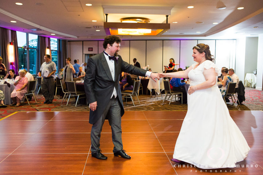 Bride and Groom Dancing at their Wedding