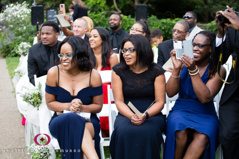 Groom's sisters at Phipps wedding ceremony