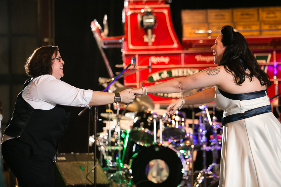 Fun Upbeat First Dance for Two Brides at Heinz History Center