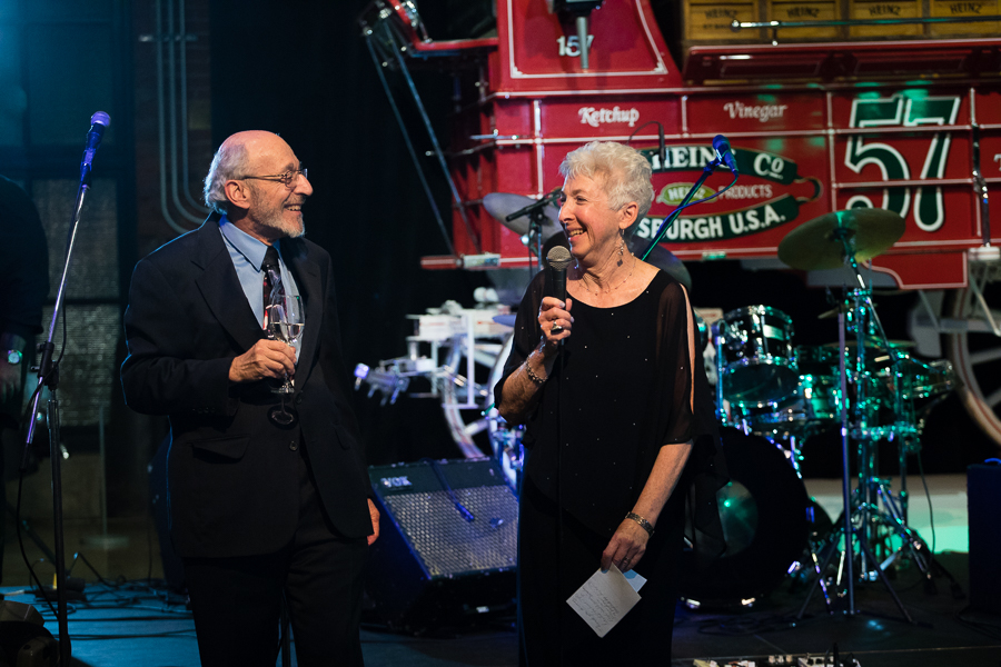 Mother and Father of the Bride Giving a Speech at the Reception