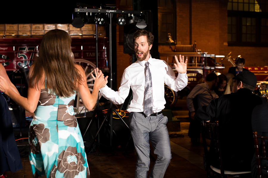 Guest Dancing at Heinz History Center Wedding