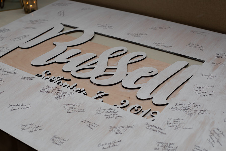 Custom Frame Guestbook Reception