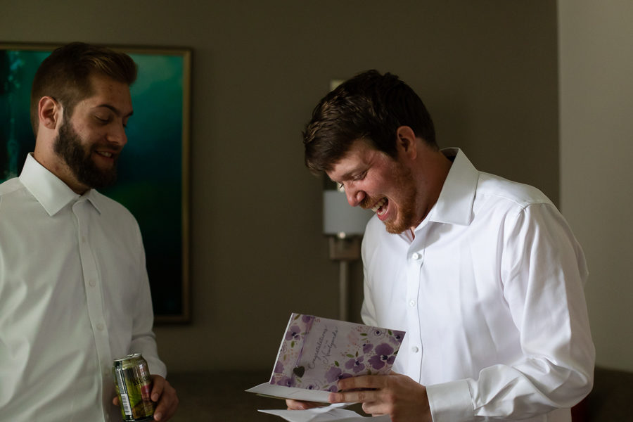 Groom Getting Ready