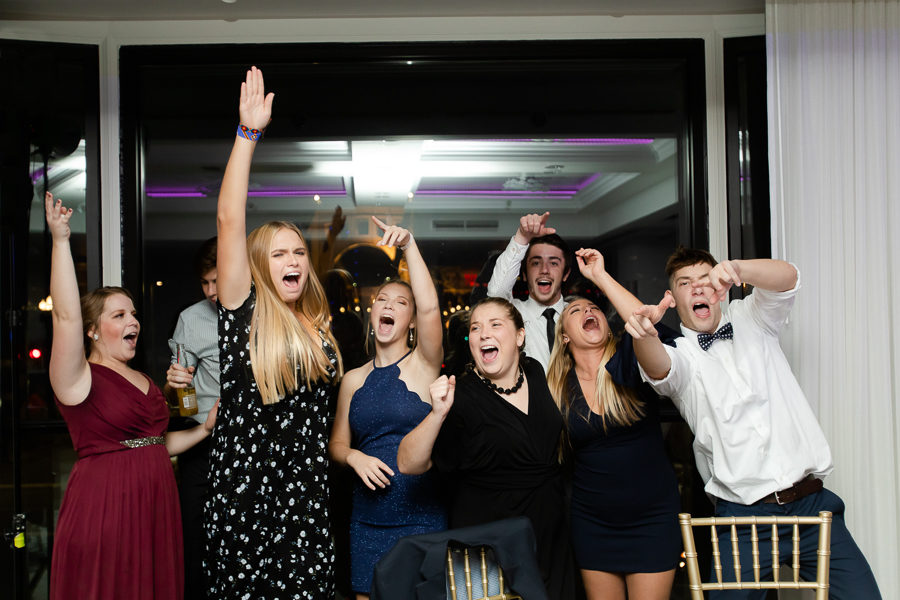Cousins Singing at Wedding Reception