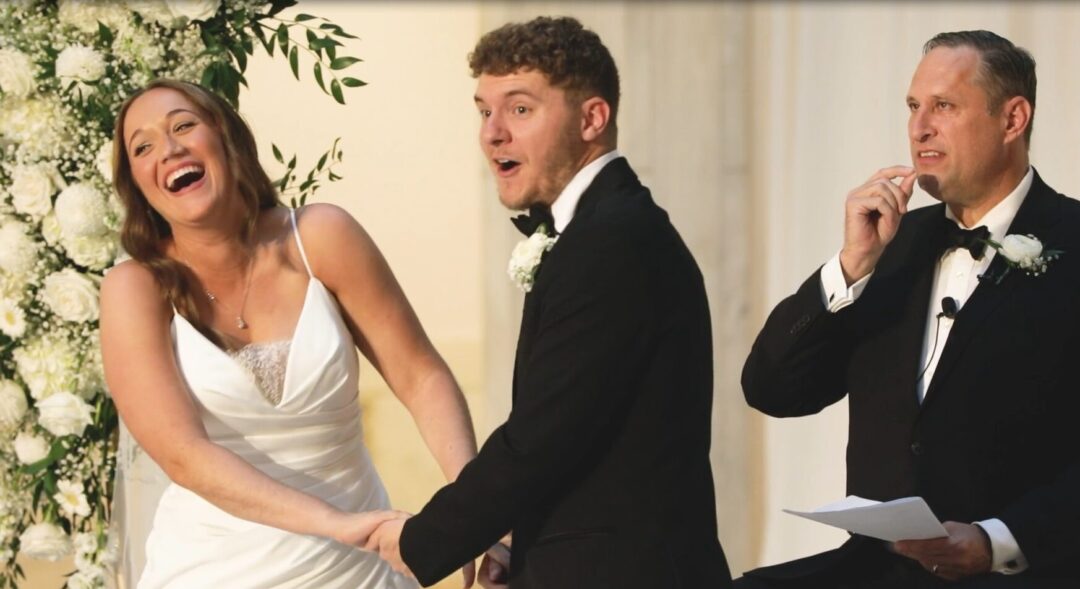 Caroline & Justin’s Wedding – Carnegie Music Hall Foyer