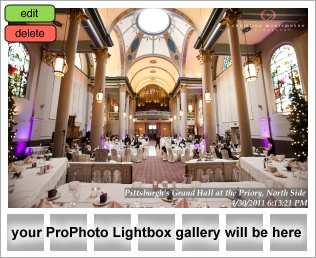 Pittsburgh's Grand Hall at the Priory Wedding Pictures